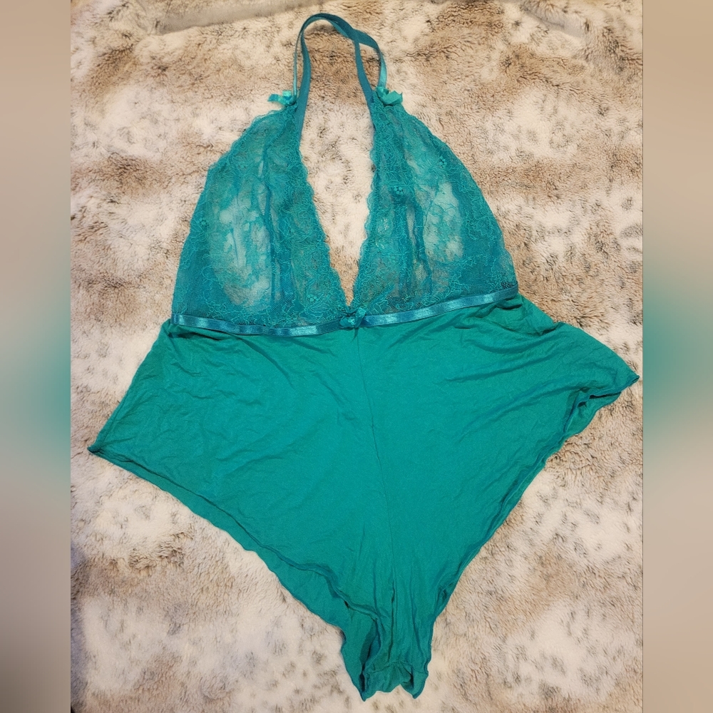 Oh La La Cheri PlungeNeck Lace Super Soft Teddy